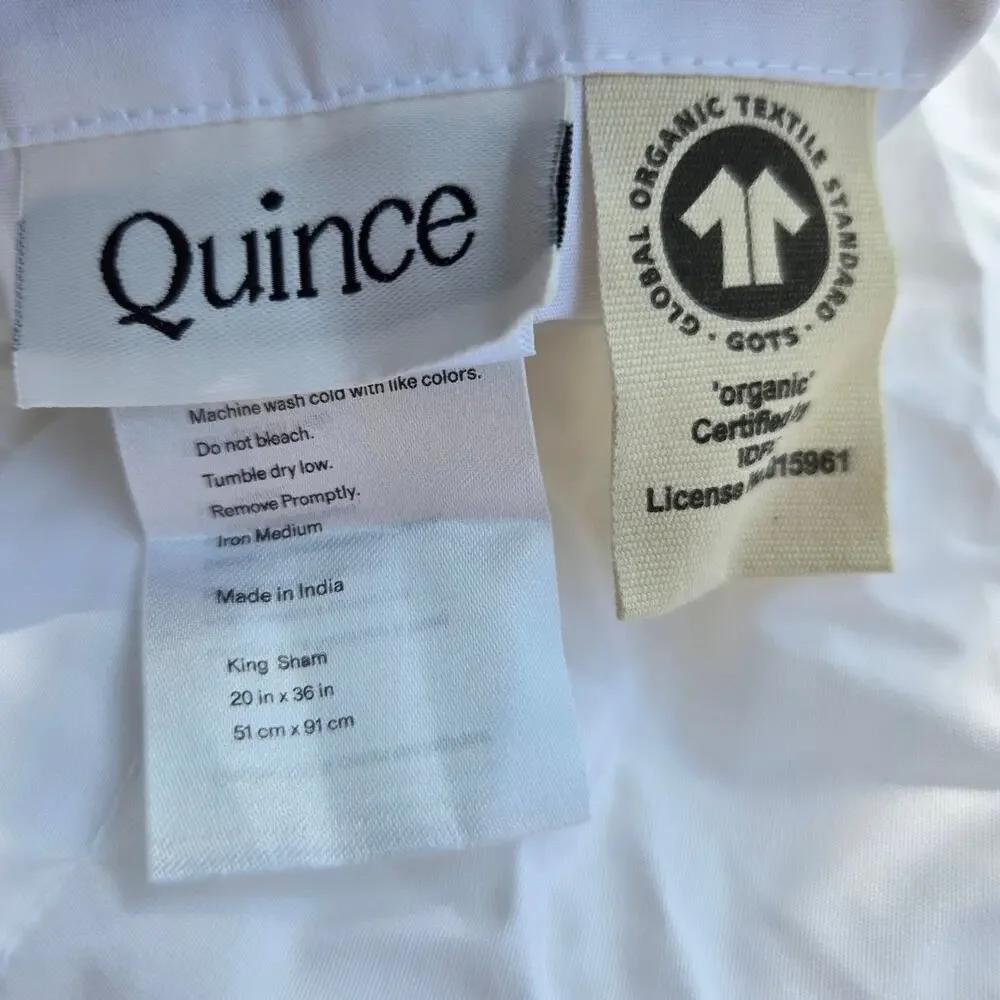NWT Quince 100% Organic Cotton Waffle Duvet Cover 3Pc Set King Cal King White